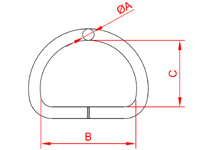 Stainless Steel D Rings