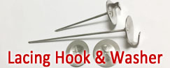 Stainless Steel Lacing Hook & Washer